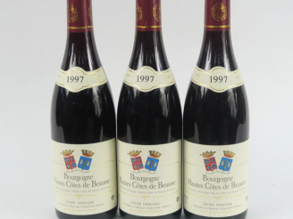 Vente aux enchères 3 BOUTEILLES BOURGOGNE HAUTES CÔTES DE BEAUNE LYCÉE VITICOLE BEAUNE - 