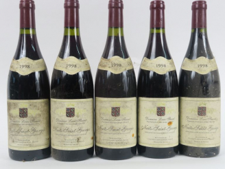 Vente aux enchères 5 BOUTEILLES NUITS ST GEORGES DOMAINE FLEUROT - 1998