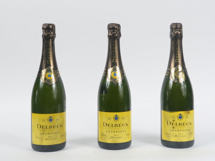 3 BOUTEILLES CHAMPAGNE BRUT HERITAGE DELBECK