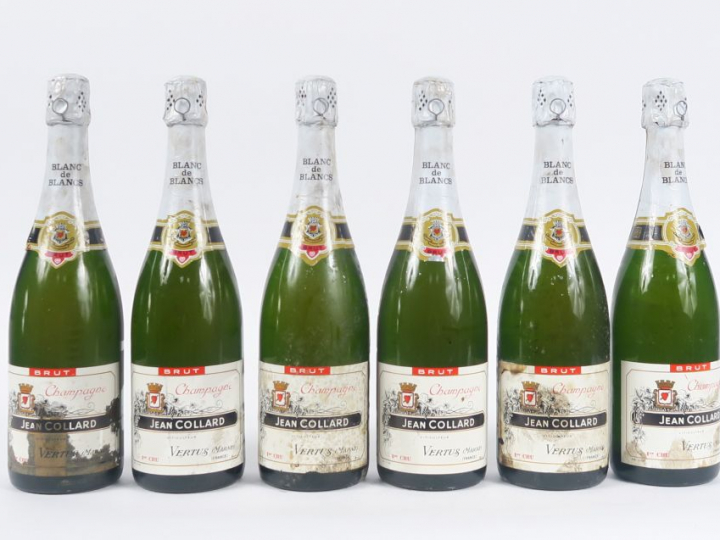 6 BOUTEILLES CHAMPAGNE JEAN COLLARD 1er CRU 'BLANC DE BLANCS'