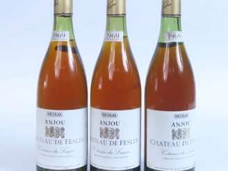 Vente aux enchères 3 BOUTEILLES ANJOU CHÂTEAU DE FESLES COTEAUX DU LAYON MISE NICOLAS - 1