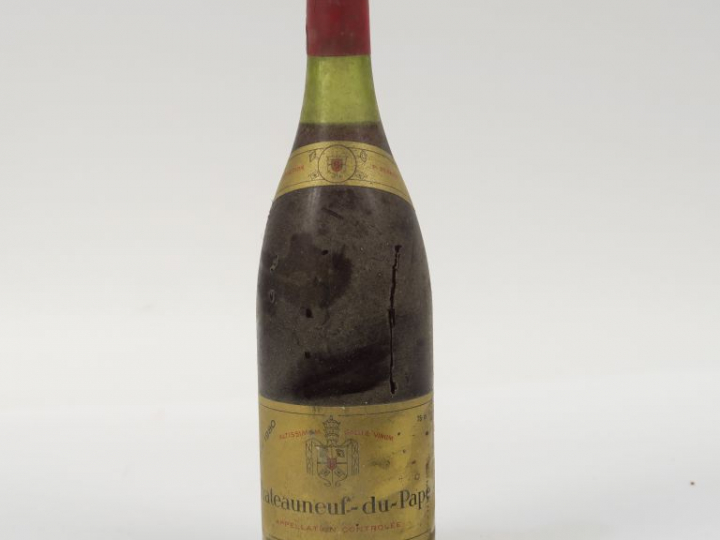 1 BOUTEILLE CHÂTEAUNEUF DU PAPE ROUGE BÉRARD PÈRE ET FILS - 1980 - 3 C