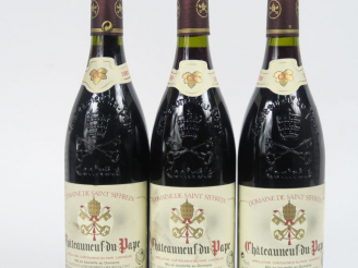 Vente aux enchères 3 BOUTEILLES CHÂTEAUNEUF DU PAPE DOMAINE DE SAINT SIFFREIN - 1989