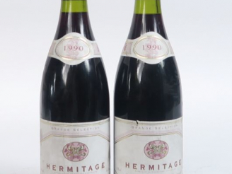 Vente aux enchères 2 BOUTEILLES HERMITAGE - 1990 - 1,5 CM