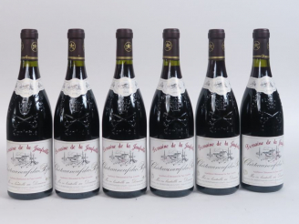 Vente aux enchères 6 BOUTEILLES CHÂTEAUNEUF DU PAPE DOMAINE DE LA JAUFRETTE - 1994