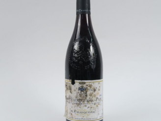 Vente aux enchères 1 BOUTEILLE CHÂTEAUNEUF DU PAPE CHAPOUTIER - 2005 - ET