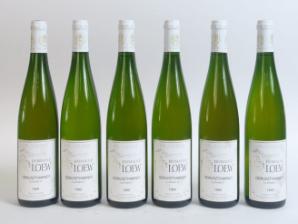 Vente aux enchères 6 BOUTEILLES GEWURZTRAMINER CORMIER DOMAINE LOEW - 1999 - 0,5 CM