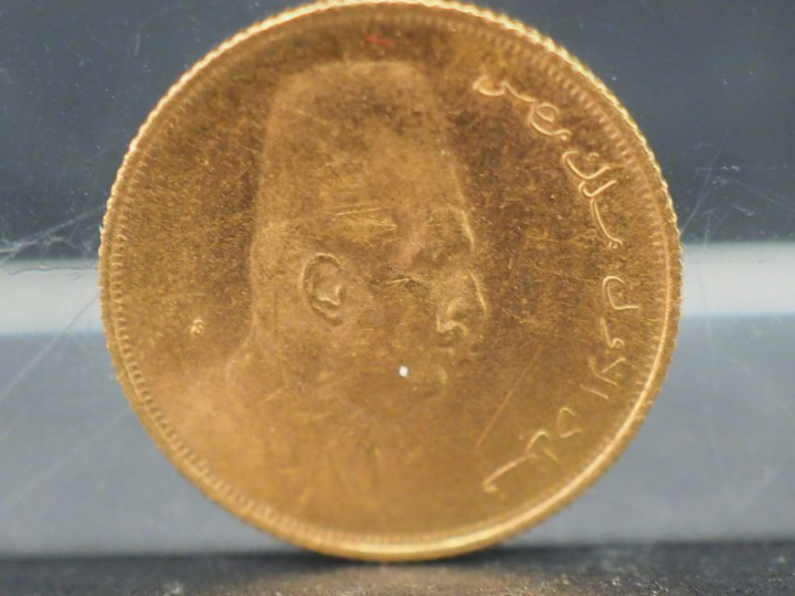 Pièce de 20 piastres or Egypte datée Poids : 1,72 g Frais de vente : 5