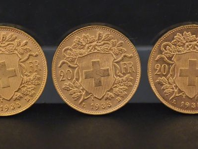 10 pièces de 20 francs suisse or Frais de vente : 5 % TTC