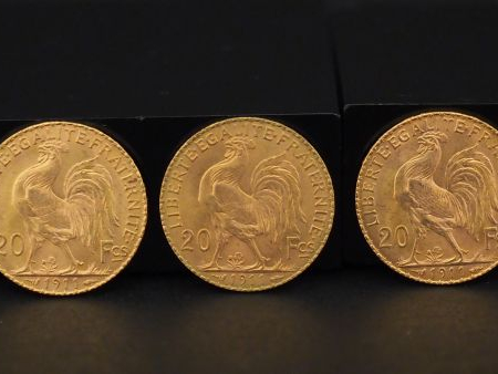 10 pièces de 20 francs or Frais de vente : 5 % TTC