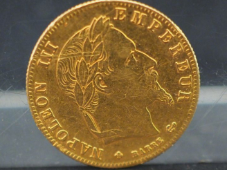 Vente aux enchères Pièce de 5 francs or 1863 Frais de vente : 5 % TTC