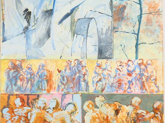 Charles GIULOLI. "une œuvre sans fin". Huile sur panneau de bois. Sign