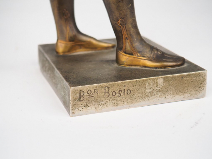 BOSIO. "Henri IV enfant" Sculpture en bronze à double patine, fonte de