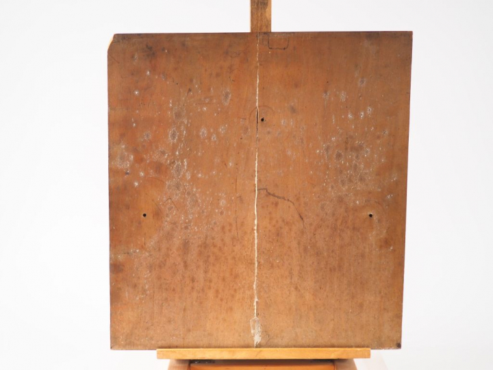 Ecole française 1900 "Jeunes femmes de profil". Paire de panneaux en b