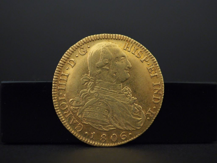 1 pièce en or Charles III - 1806 Poids: 27,11 g