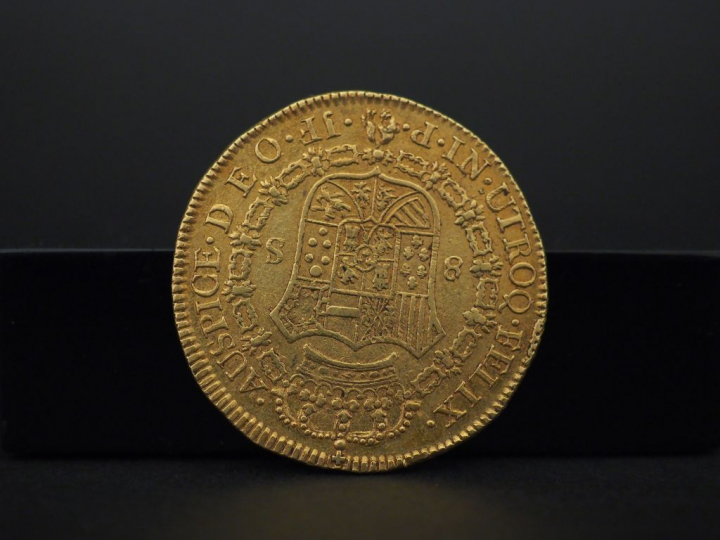 1 pièce en or Charles III - 1806 Poids: 27,11 g