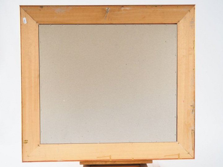 E. BATTISTA. "Sète". Huile sur papier signée et titrée en bas à gauche