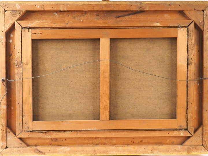 Henri DUVIEUX. "Vue de Constantinople".  Huile sur toile, signée en ba