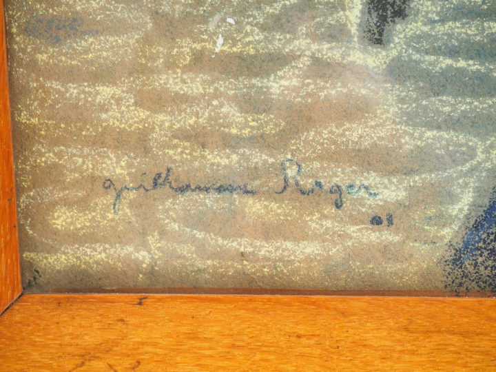 Guillaume ROGER. "Pêcheur Hollandais". Pastel, signé en bas à gauche e