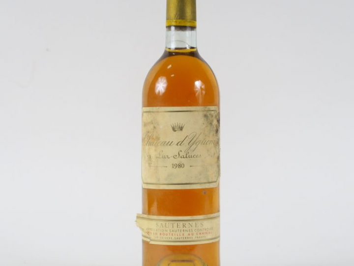 1 BOUTEILLE CHÂTEAU D'YQUEM 1er CCS SAUTERNES - 1980 - BG/ELT