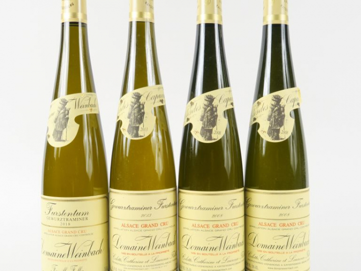 4 BOUTEILLES GEWURZTRAMINER FURSTENTUM DOMAINE WEINBACH FALLER CLOS DE