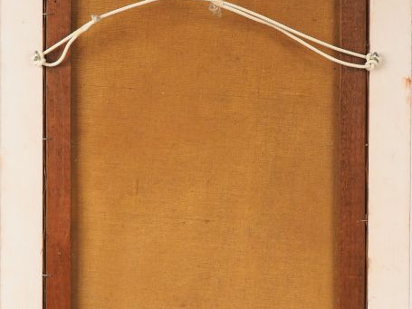 R. ALARY  "Bouquet de tokyos". Huile sur toile signée en bas à droite 