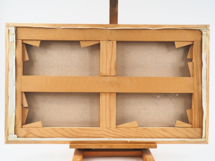 Jean-Pierre CEYTAIRE. "Massage". Huile sur toile, signée en bas à droi