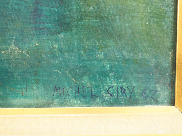 Michel CIRY. "Solitude végétale". Huile sur toile, signée en bas à gau
