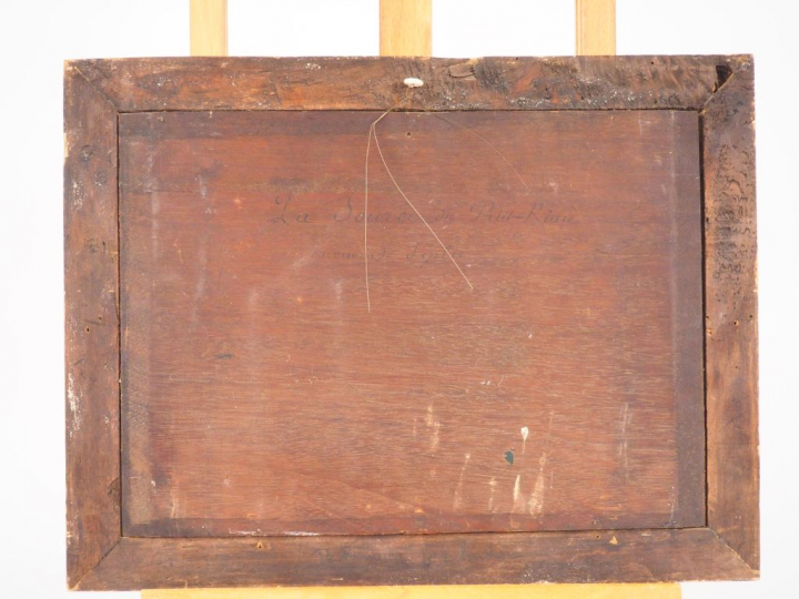 Ernest GUILLEMER. "La source du Petit Riau environs de Seulis". Huile 