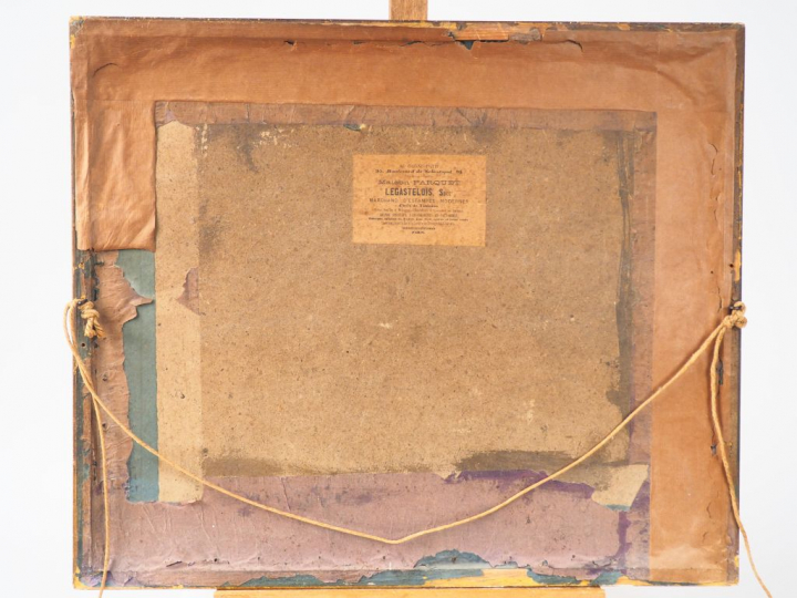 LAGUILLERMIE (?). "Marchand de Noix". Aquarelle signée en bas à droite