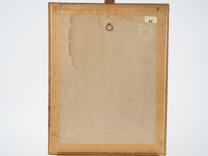 Raymond RENEFER. "Jeune femme en Kimono". Dessin aquarellé signé en ba