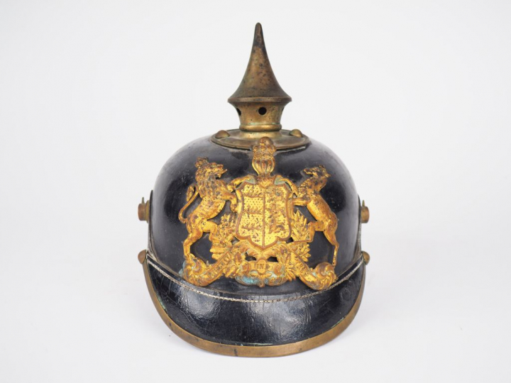 Casque troupe Wurtembourgeois d'infanterie modèle 1895, manque jugulai
