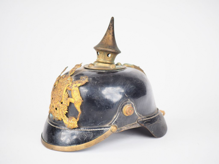 Casque troupe Wurtembourgeois d'infanterie modèle 1895, manque jugulai