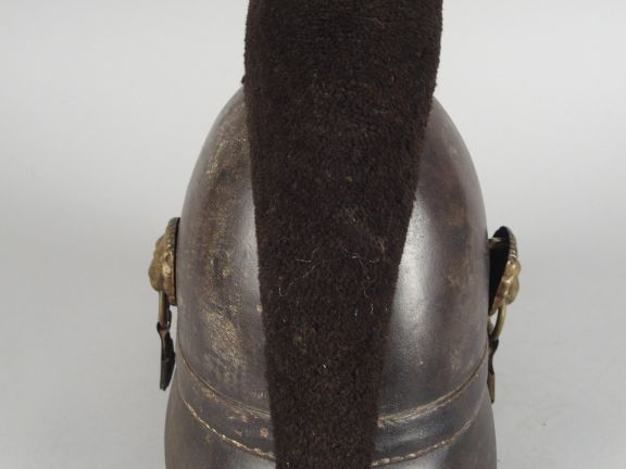 Casque à chenille Bavarois aux armes de Louis II de Bavière (1845/1885