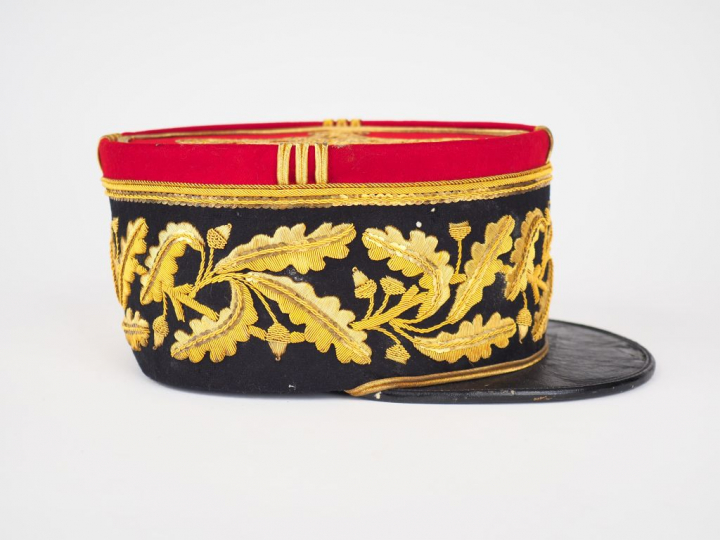 Képi polo d'un général de brigade modèle 1931. Bandeau noir sarabande 
