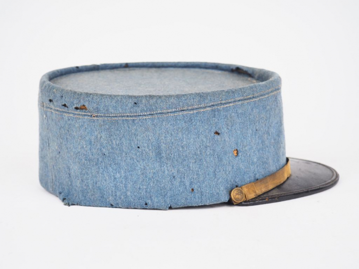 Képi polo bleu horizon 1915/1918 d'infanterie. Fausse jugulaire en can