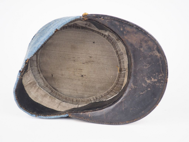Képi polo bleu horizon 1915/1918 d'infanterie. Fausse jugulaire en can