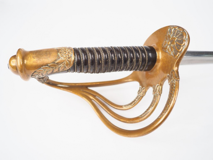 Sabre d'officier d'artillerie modèle 1822/99 fabriqué en 1908 à Châtel