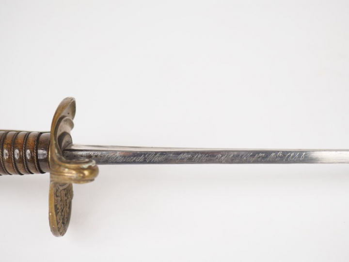 Sabre modèle 1845 d'adjudant, fabrication de la manufacture Nationale 