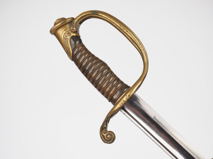 Sabre modèle 1845 d'adjudant, fabrication de la manufacture Nationale 