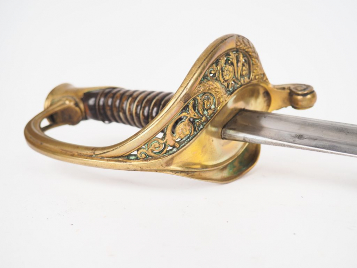 Sabre d'adjudant modèle 1845, fabrication Châtelleraut en 1878. Dans s