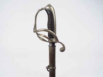 Vente aux enchères Sabre modèle 1882 d'officier d'infanterie, lame de section lenticulair