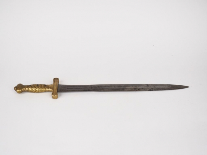 Glaive modèle 1816 sans fourreau, belle signature en cursive au ricass