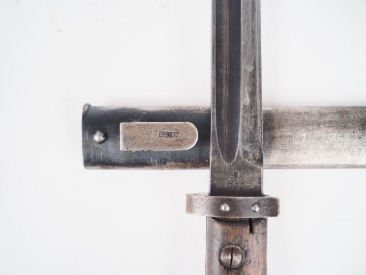 Baïonnette tchécoslovaque pour Mauser type 24 (T) Fabrication de 1928,