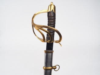 Vente aux enchères Réplique indienne moderne d'un sabre de cavalerie lourde premier Empir