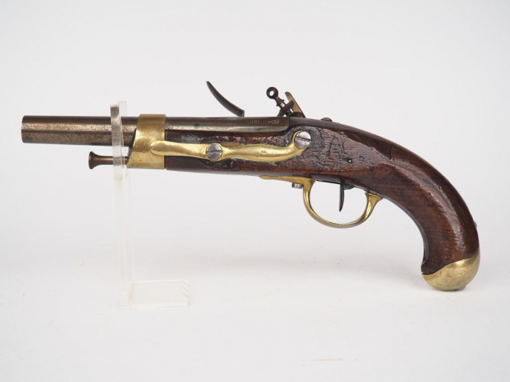 Pistolet réglementaire de cavalerie à silex AN 9 modifié AN 13, fabric