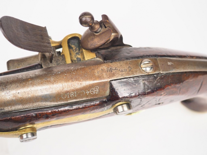 Pistolet réglementaire de cavalerie à silex AN 9 modifié AN 13, fabric