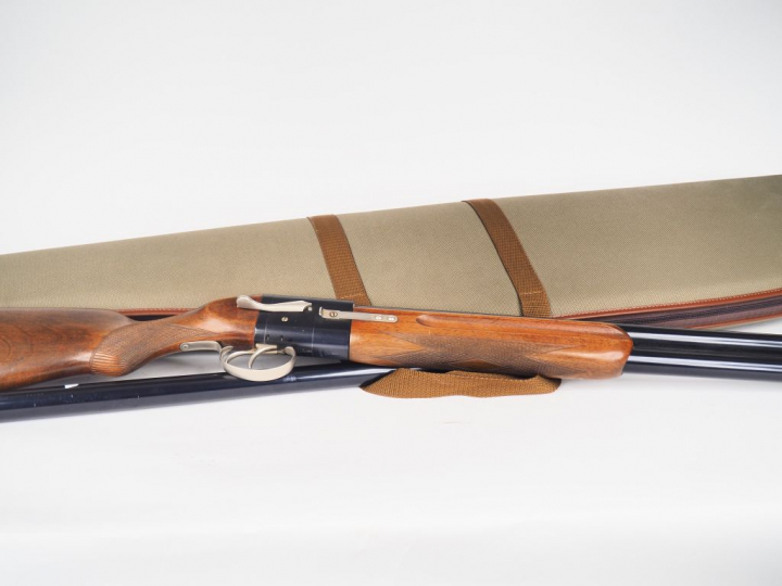 Fusil superposé stéphanois Baby-Breton calibre 12/70, version anodisé 