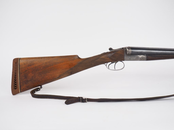 Fusil juxtaposé en calibre 12/65 systéme Anson et Delay à éjecteurs. C