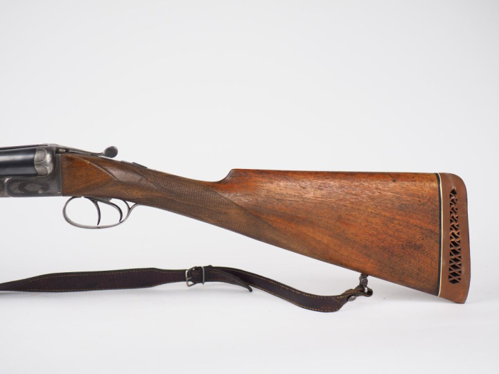 Fusil juxtaposé en calibre 12/65 systéme Anson et Delay à éjecteurs. C